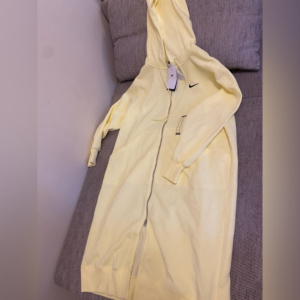 Nike Yellow Long Hoodie Size XL